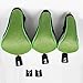 Andux Golf 460cc Driver Fairway Wood Club Head Covers 3pcs/Set Black/Green