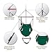 ONCLOUD Upgraded Unique Hammock Hanging Sky Chair, Air Deluxe Swing Seat with Rope Through The Bars Safer Relax with Fuller Pillow and Drink Holder Beech Wood Indoor/Outdoor Patio Yard 250LBS Green