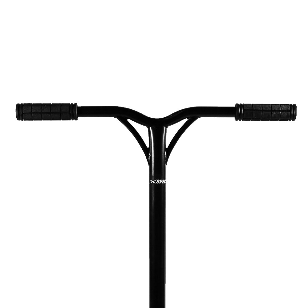 Xspec Black Chrome Pro Stunt Kick Scooter Trick Skatepark BMX