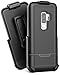 Galaxy S9 Plus Belt Clip Protective Holster Case (Rebel Armor) Heavy Duty Rugged Full Body Cover w/Holder (Black) (S9+)