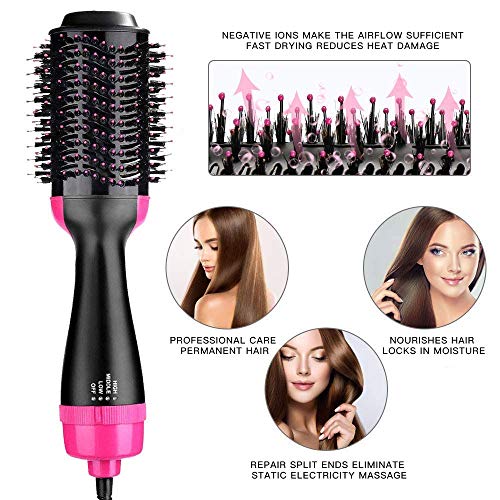 hair straightener brush and dryer