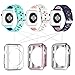 Soft Silicone Sport Band with Ventilation Holes Replacement Wristband Compatible with Watch Series 4(44mm) Series 3/2/1(42mm) Sport and Edition, 3 Pack