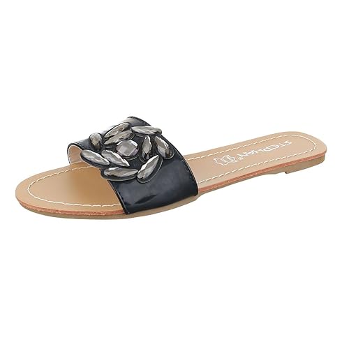 Pantoletten Damen Schuhe Jazz & Modern Leichte Ital-Design Sandalen / Sandaletten