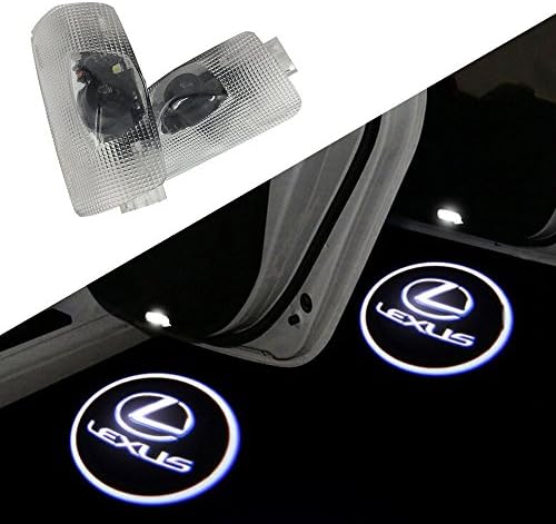Klinee 2 piece CREE Car Logo Projector Car Door LED Logo Step Lights Welcome Lights for Lexus