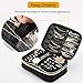 BEKVÄMT Travel Jewelry Organizer Case, Large Untangled Jewelry Storage Holder, Portable and Space-Saving Jewelry Bag Holds 5 Necklaces, 12 Pairs of Earrings, 30 Rings, Bracelet, Watch