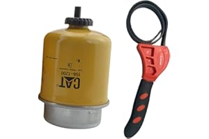 INDUSTRIALHD Caterpillar 156-1200 Fuel Water Separator Ultra High Efficiency w/IHD Strap Wrench Bundle (1)