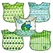 green sprouts  Wipe-Off Bib, Green Owl, 5 Count