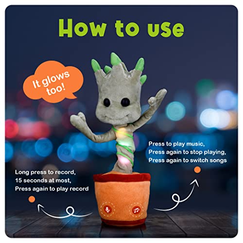 Dancing Baby Groot Toy, Dancing Groot Mimicking Toy for Kids, Dancing