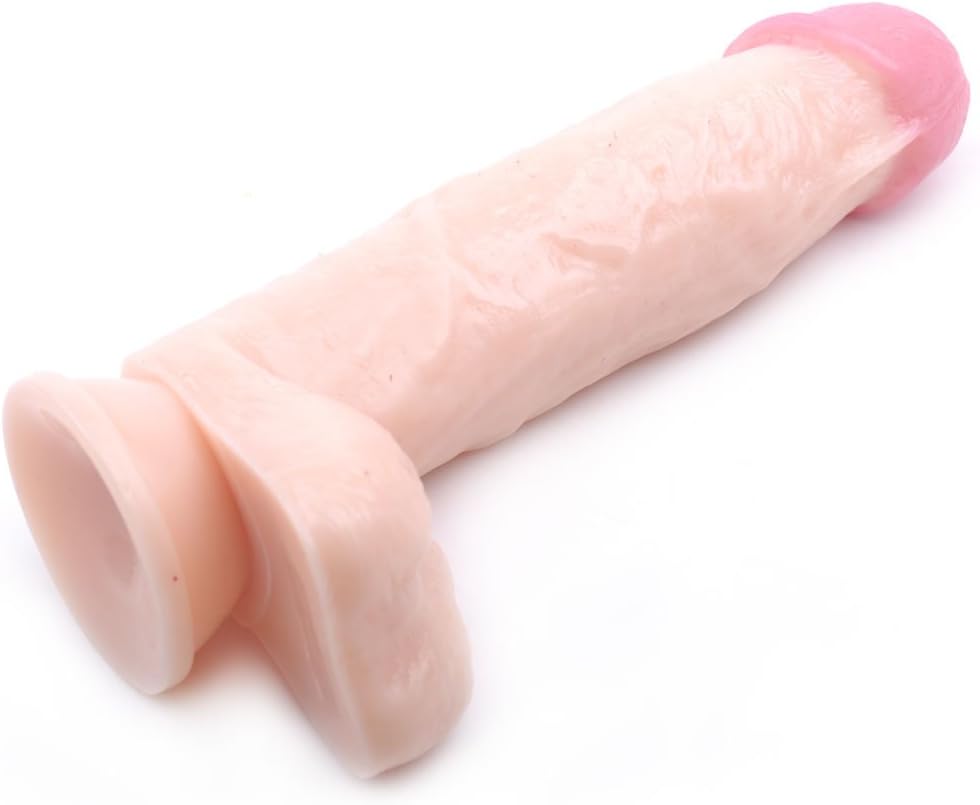 BeHorny Rampant 7.48 -Inch Dildo Realistic Penis Cock Suction Cup Base, Flesh Colour - Image 5