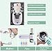 Prodara UV Toothbrush Holder, Toothpaste Dispenser Wall Mounted Toothbrush Sanitizer & Automatic Toothpaste Holder with 5 Toothbrush Sterilizer Holder for Kids and Adults(White)