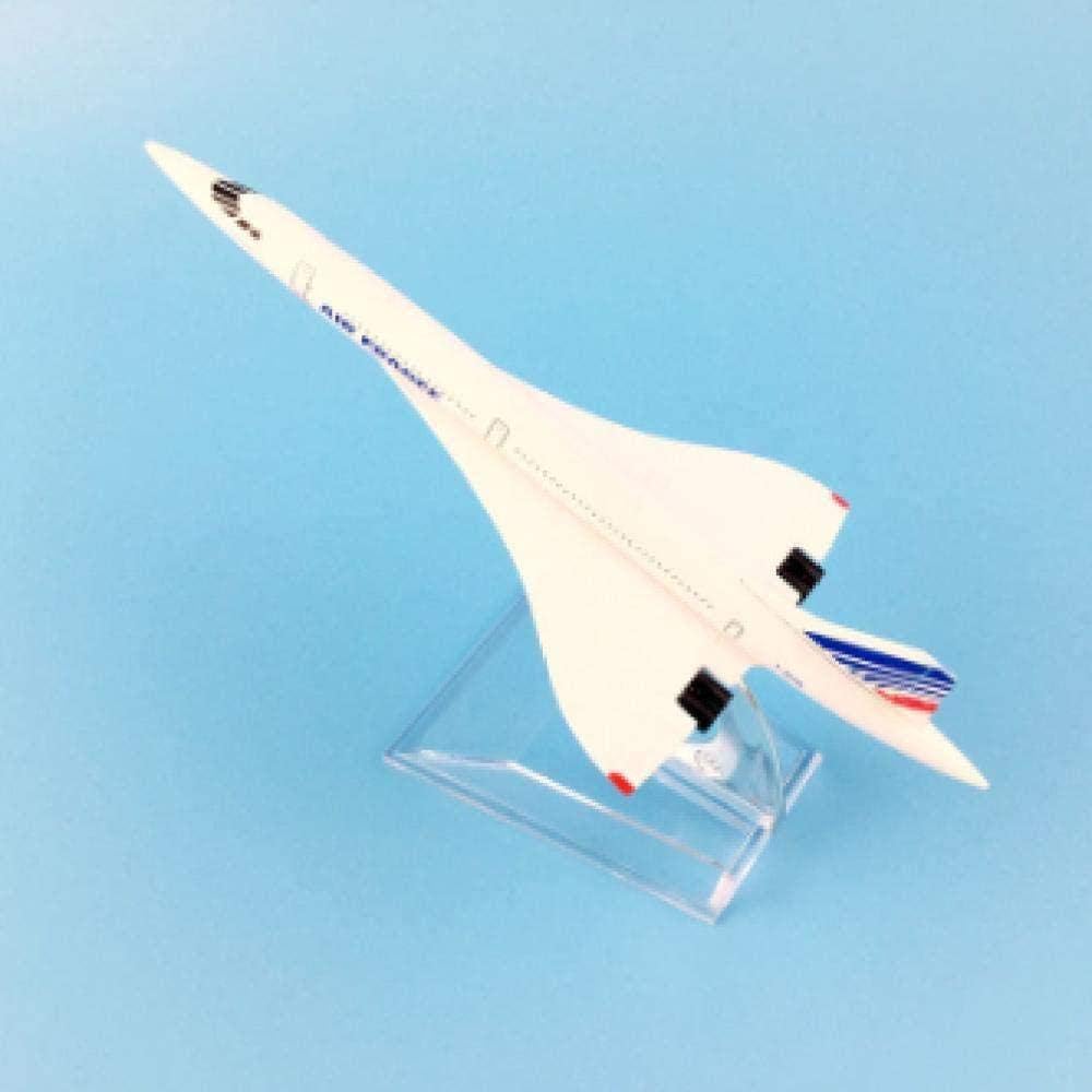 ZWJWJ Escultura Modelo de avión 16 cm Aviación Concorde Modelo de avión