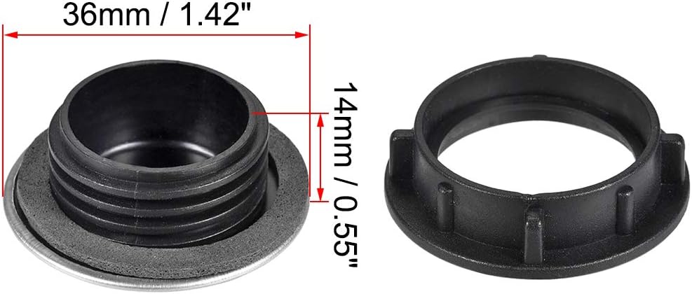 sourcing map Faucet Hole Cover for Dia 1 To 1.2 Inch, Kitchen Sink Tap Hole Cover 304 Stainless Steel, 2 Pack - Image 3