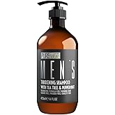 Mens Shampoo - Sulfate Free for Thinning Hair - Volumizing and Hair Thickening - Salon Grade, Professional Formula for Thin and Fine Hair Men - Strengthening Paraben Free Shampoo - 16 Fl Oz