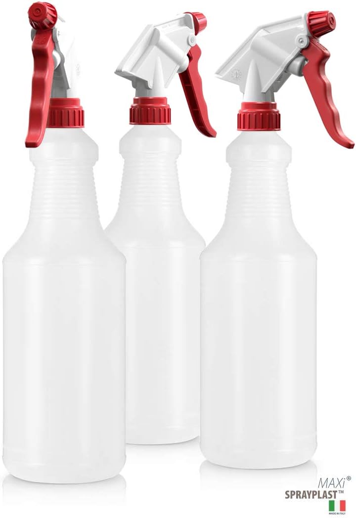 Bar5F Plastic Spray Bottles, Leak Proof, Empty 32 oz. Value