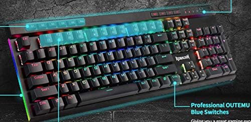K580 Gaming Keyboard RGB LED Backlit Mechanical Keyboard 104 Keys teclado mecanico KEYPAD for Dota 2 Overwatch Gamer
