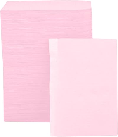 TourKing 125Pcs Pink Disposable Dental Bibs Waterproof Tray Covers Tattoo
