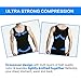 Shaxea Extreme Gynecomastia Compression Shirt to Hide Man Boobs Moobs Slimming Mens Shapewear(M,Black)