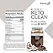 Ketologie Collagen Keto Shake (Chocolate Fudge) - with Coconut Oil, Grass Fed Hydrolyzed Collagen Peptides Type I & III, Low Carb High Fat, Lactose Free, Gluten Free, Soy Free, 2.38lbs