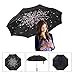 Elover 32in X 8 Panels Double Layer Inverted Umbrella, D - Peach Blossom