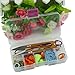 Leegoal Knitting Accessory Kit Basic Tool Set & Plastic Clear Color Tool Case