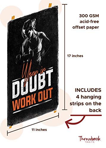 Gym Posters for Home Gym Decor, Motivational Posters for Gym, Workout