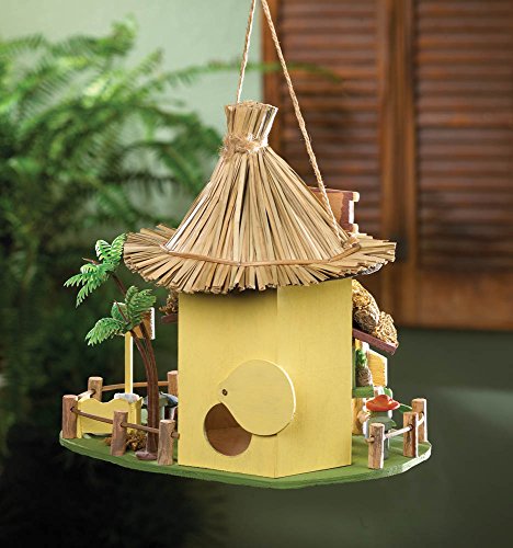Tiki Hut Hanging Birdhouse