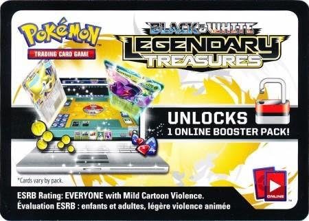 Pokemon - Legendary Treasures Unused Booster Pack Code - Pokemon TCGO Code Cards