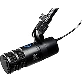 Audio-Technica AT2040USB Dynamic USB Microphone, Black