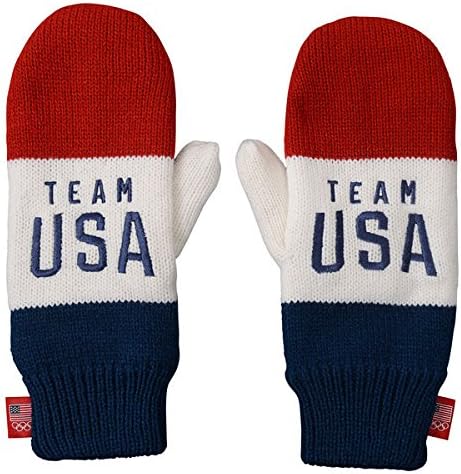 Red/White Team USA Team Color Mittens