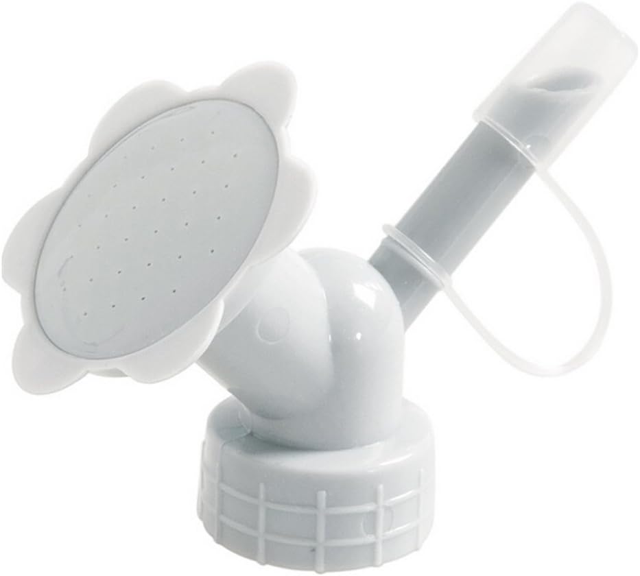 2 In 1 Plastic Sprinkler Nozzle, Portable Bottle Top Watering Garden Patio Plant Water Can Top Head, Flower Waterers Bottle Watering Cans Sprinkler Shower Head Gardening Tool for Seedling (Gray)