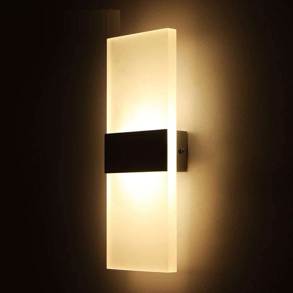Moderno Acrílico Aplique Entrada Luz Lámpara de Noche Fondo Decorativo