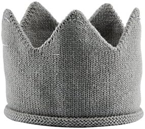 Bahokids Baby Girls Boys Birthday Hat Kids Toddler Novelty Headband Crown Hat Warm Cap Multicolor (Gray)
