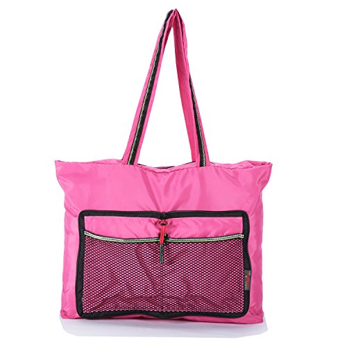 Foldable Beach Bag. Large Beach Bag With Zipper XL Foldable Tote Bag For Travel And Shopping