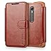 Motorola Moto G 3rd Gen Case Wallet,Mulbess [Layered Dandy][Vintage Series][Coffee Brown] - [Ultra Slim][Wallet Case] - Leather Flip Cover with Credit Card Slot for Motorola Moto G 3rd 2015