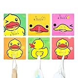 DCKR Hold 11 lb Max by Reusable Strong Nail Free Hook 3P with No Scratch - (Random Color) Easy to Install and Remove Duckling Style Adhesive Hook