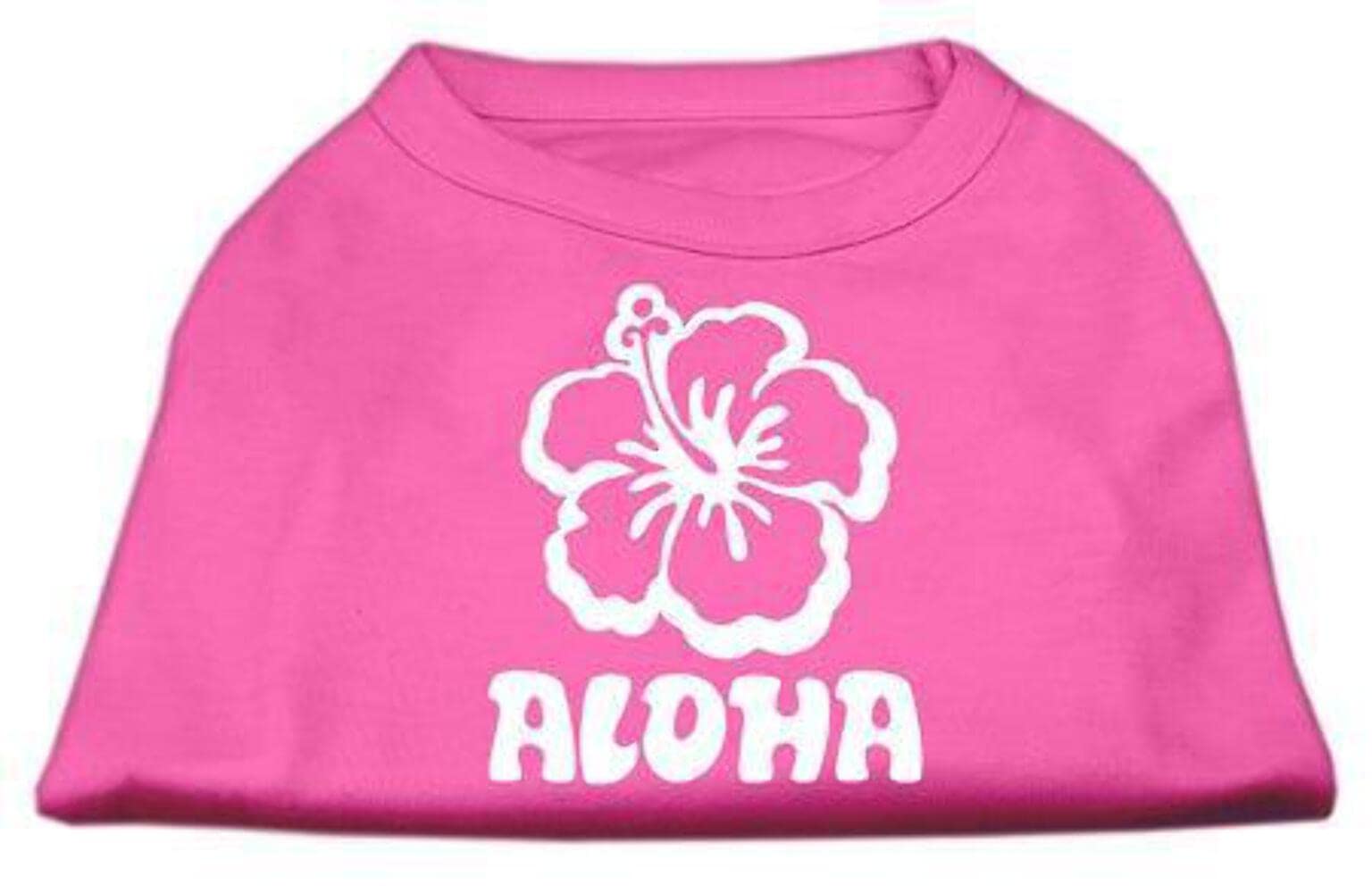 Mirage Aloha Flower Screen Print Shirt, XX-Large, Bright Pink