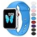 Sport Band Compatible with Apple Watch 42mm 38mm,Misker Soft Silicone Strap Replacement Wristbands Compatible with iwatch Sport Series 3/2/1 Sports and Edition