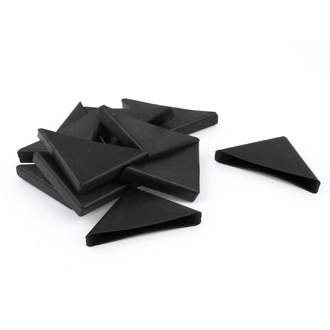 Sourcingmap 12 Pcs L Shaped Chair Leg Caps End Pad Feet Cover Furniture Slider Floor Protector Black 10mm x 75mm