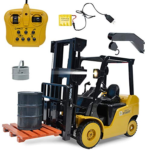 Ranoff Forklift Truck 1:8 RC Remote Control Ideal Present Toy (Yellow Black)