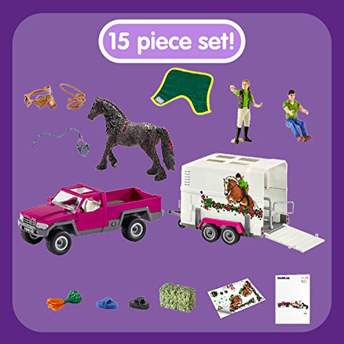 Schleich 42346 Horse Club Pk Up with Horse Box – Bild 4