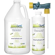 BioTurf BioS+ Artificial Turf Grass Concentrate Enzyme Cleaner and Pet Odor Eliminator Value Pack - Removes Odors and Bacteria - Organic, Non-Toxic, Eco-Friendly (1 Gallon, 32 oz Bottle and BioSiphon