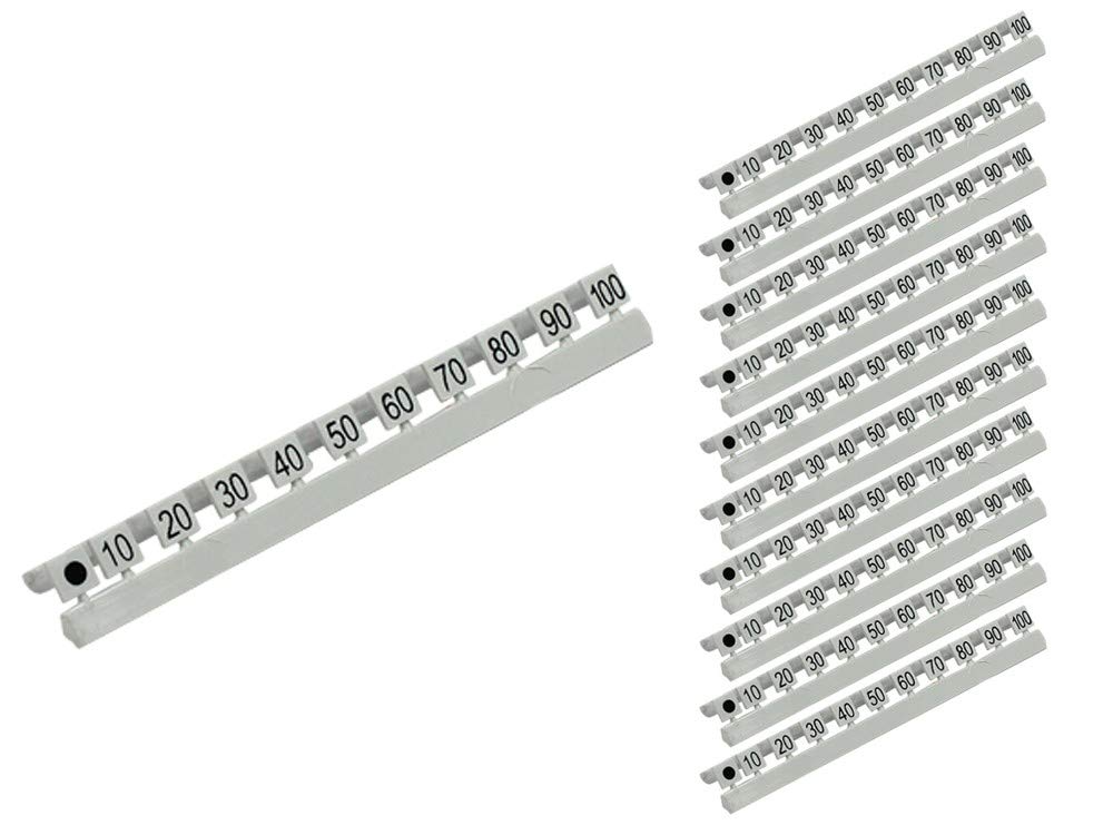 Good Connections LWL Duplex Patch Cable LC to SC Multimode 50/125 Inch Fibre Optic Nummermarkierung Markierung 10 bis 100 — image 1