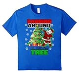 Cute DABBING AROUND THE CHRISTMAS TREE T-Shirt Santa Swag