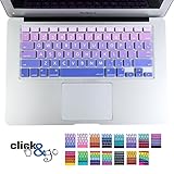 Valawy Ultrathin Silicone Skin Keyboard Cover for MacBook Pro, iMac and MacBook Air, Purple