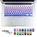 Valawy Ultrathin Silicone Skin Keyboard Cover for MacBook Pro, iMac and MacBook Air, Purple