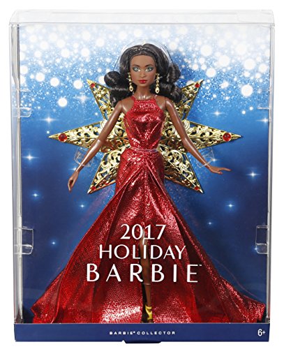 Barbie 2017 Holiday Nikki Black Hair with Red Dress Doll