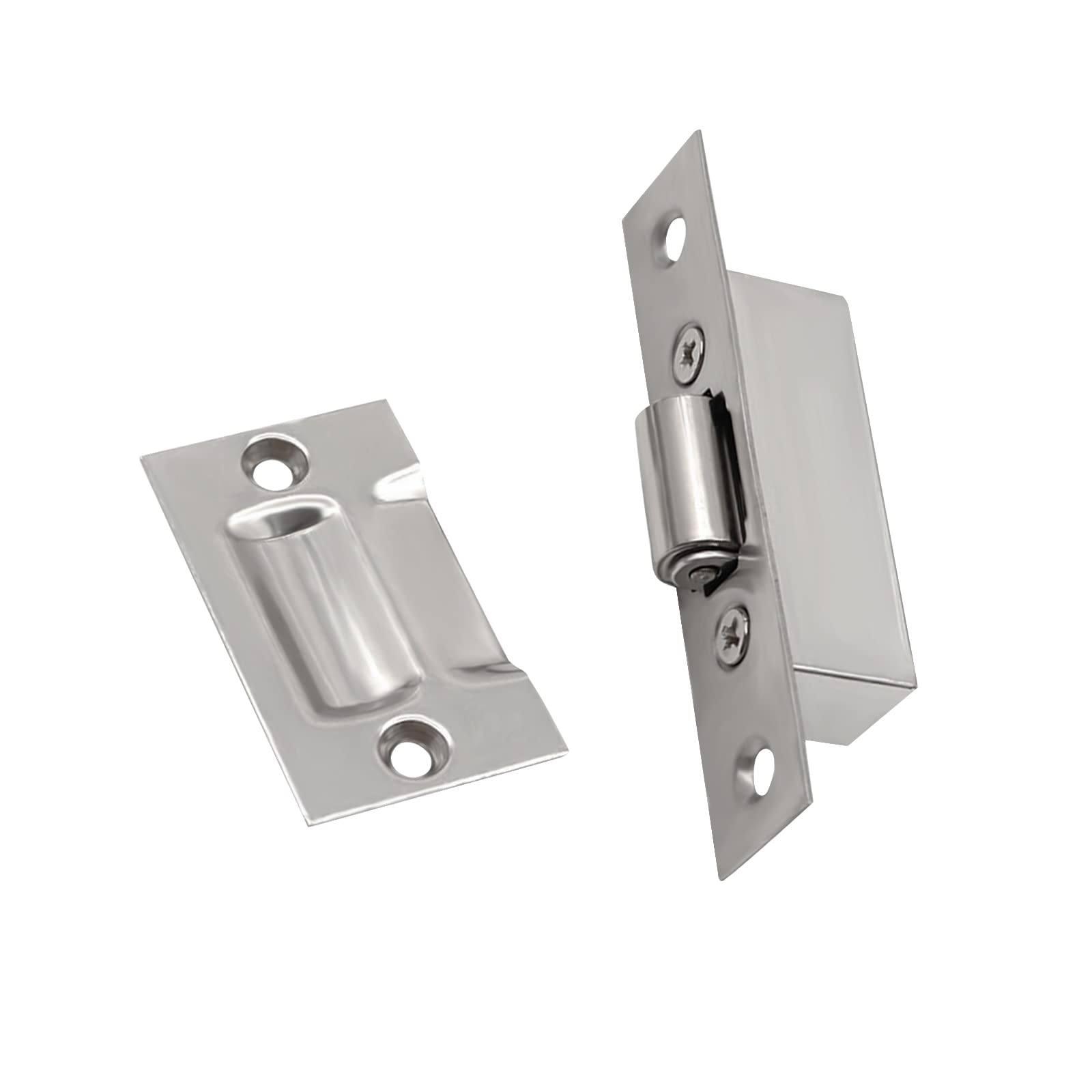 INCREWAY 1 Set Silent Roller Catch, Door Ball Catch with Strike Plate for Closet Door — image 1