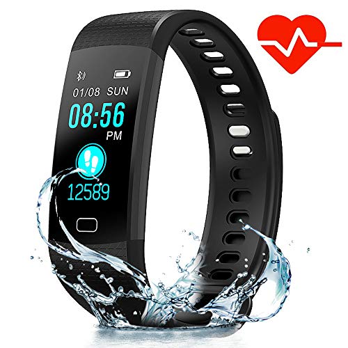 Hanmery Fitness Tracker with Heart Rate Monitor, IP67 Waterproof Sports Smart Wristband with Sleep Monitor Cal