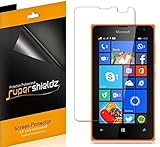 [6-Pack] Supershieldz- Anti-Bubble High Definition Clear Screen Protector for Microsoft Lumia 435 + Lifetime Replacements Warranty - Retail Packaging