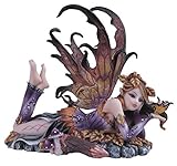 StealStreet Purple Fairy with Gold Butterfly Collectible Figurine Decor